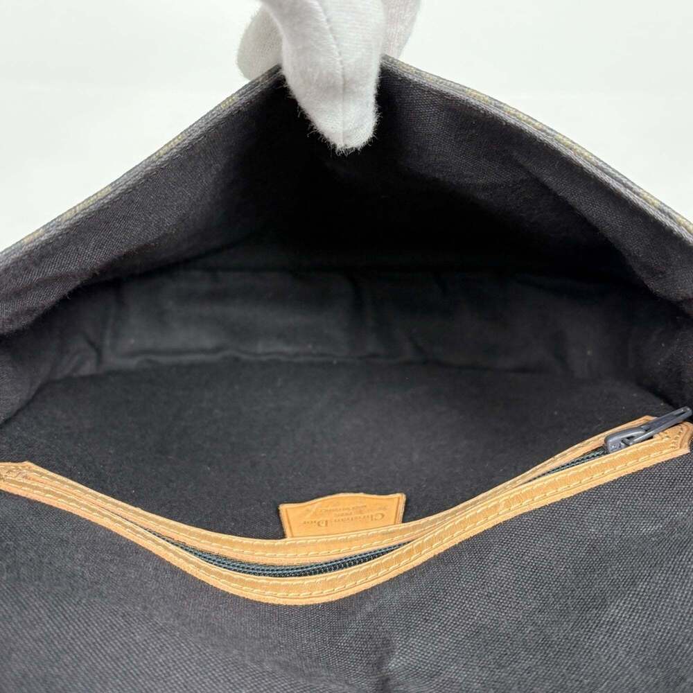 Christian Dior Trotter Pattern Shoulder Bag, Logo Print, Coated Canvas, Black... - Picture 9 of 9